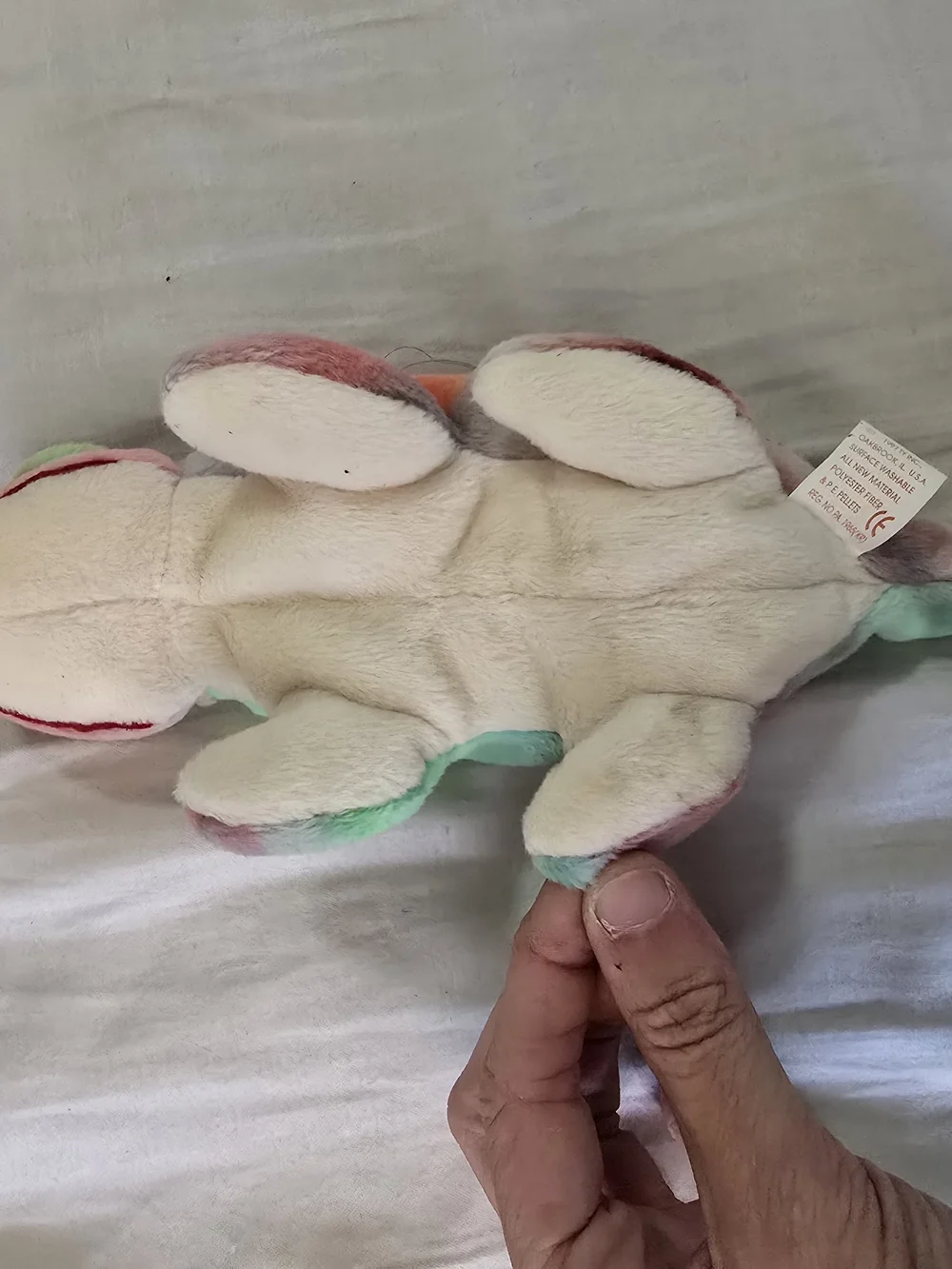Ty Beanie Baby Iggy the Iguana 1997 Retired Tie-Dye Plush with Tongue MWMT